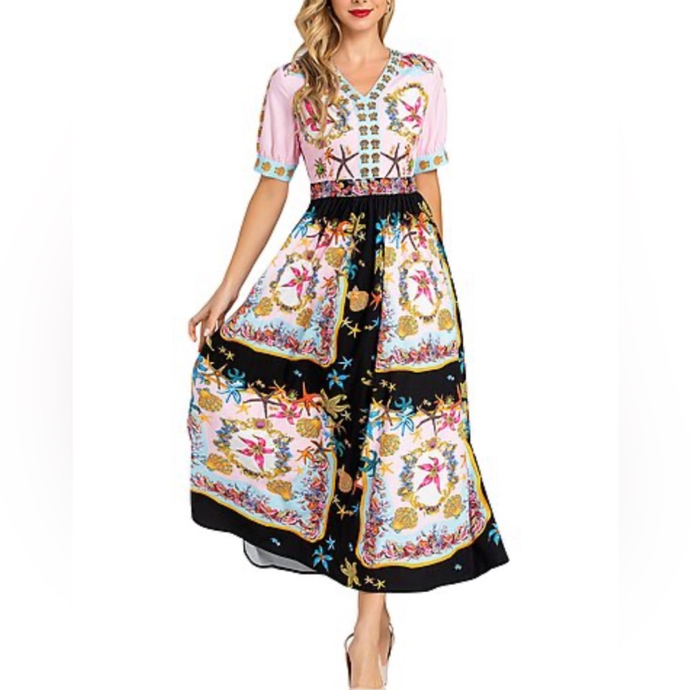 BURRYCO silk floral dress Size 6